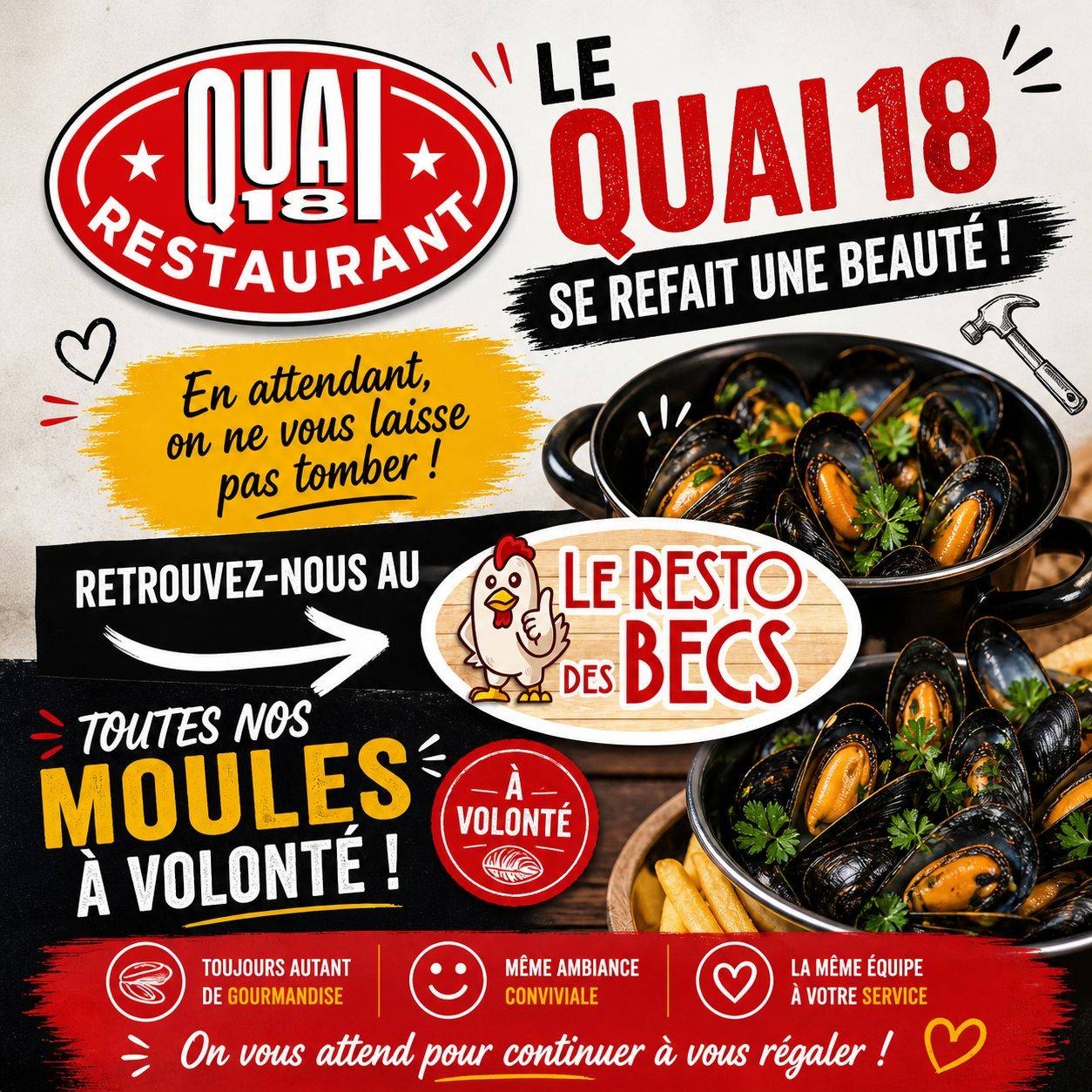 Quai 18 - Restaurant Saint Hilaire de Riez - top resto SAINT-HILAIRE-DE-RIEZ